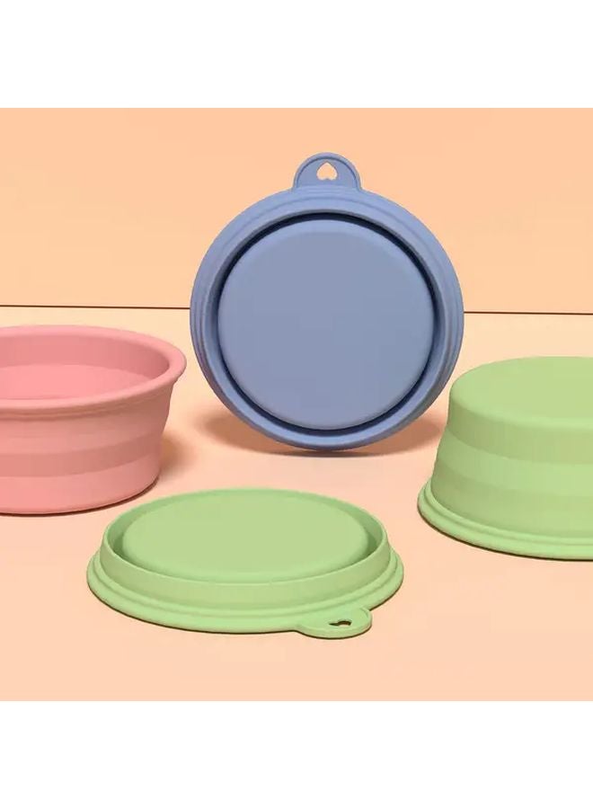 Pink Portable Silicone Collapsible Dog Bowl Easy Clean Travel Outdoor - Image 4